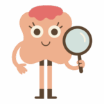 An image of a cartoon character holding a magnifying glass.