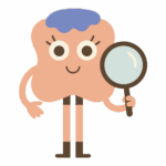 An image of a cartoon character holding a magnifying glass.
